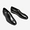 Tata/他她春专柜同款黑色牛皮革商务鞋套脚男单鞋CQM02AM9