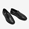 Tata/他她夏专柜同款黑色牛皮革平底鞋休闲男鞋DAM01BM9