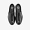 Tata/他她夏专柜同款黑色牛皮革平底鞋套脚休闲男鞋CVM01BM9