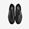 Tata/他她春专柜同款黑色牛皮革绑带休闲男单鞋AGM04AM9