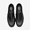 Tata/他她秋专柜同款黑色牛皮革平底鞋休闲套脚男单鞋27W20CM9