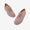 Tata/他她秋专柜同款粉色牛剖层革绑带绒面英伦风女单鞋WAC01CM9