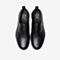 Tata/他她秋专柜同款黑色牛皮革绑带平底鞋休闲男单鞋MDH01CM9