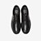Tata/他她秋专柜同款黑色牛皮革绑带商务休闲平底鞋男单鞋TBD01CM9