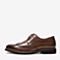 Tata/他她秋专柜同款棕色牛皮革雕花布洛克鞋商务男单鞋TBC01CM9