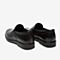Tata/他她秋专柜同款黑色牛皮革套脚方跟平底商务男单鞋QCE02CM9