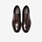 Tata/他她冬专柜同款啡色牛皮革商务休闲鞋绑带男单鞋27U22DM9