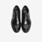 Tata/他她冬专柜同款黑色牛皮革系带德比鞋商务男单鞋MDA01DM9