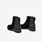 Tata/他她冬专柜同款黑色拼接绒面瘦瘦靴中跟短筒女靴YEK01DD9