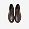 Tata/他她冬专柜同款棕色羊皮革绒里绑带踝靴休闲男短靴TBC02DD9