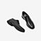 Tata/他她秋专柜同款黑色牛皮革一脚蹬商务休闲男单鞋VAD02CM9