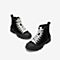 Tata/他她冬专柜同款黑色牛剖层革绑带休闲靴厚底女短靴WGS02DD9