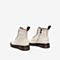 Tata/他她冬专柜同款米白牛皮革字母织带马丁靴女短靴WJL01DD9