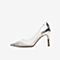 Tata/他她2020春专柜同款白/银透明胶片水钻尖头高跟鞋女单鞋7AA13AQ0