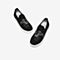 Tata/他她2020春专柜同款黑色布面水钻一脚蹬满帮女休闲鞋WHM01AM0