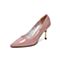 Tata/他她2020春专柜同款粉色漆牛皮革通勤尖头高跟鞋女单鞋FGDA7AQ0