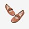 Tata/他她2020春专柜同款桔色羊皮革圆头芭蕾鞋平底鞋女单鞋YIN02AQ0
