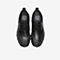 Tata/他她2020春专柜同款黑色牛皮革圆头系带满帮鞋男休闲鞋TBH01AM0