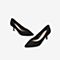 Tata/他她2020春专柜同款黑色羊皮革绒面尖头水钻细跟女单鞋XAX06AQ0