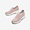 Tata/他她2020春专柜同款粉色布面水钻袜子鞋坡跟女休闲鞋SHY02AM0