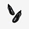 Tata/他她2020春专柜同款黑色牛皮革织带圆头方跟休闲女单鞋WJT01AM0
