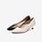 Tata/他她2020春专柜同款米色通勤尖头小猫跟女单鞋F0X11AQ0