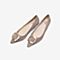 Tata/他她2020春专柜同款杏色羊皮革绒面尖头猫跟浅口女单鞋9JZ01AQ0