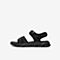 Tata/他她2020夏专柜同款黑色布休闲沙滩魔术贴男凉鞋QVC01BL0