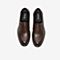 Tata/他她2020春棕色牛皮革圆头套脚商务休闲鞋方跟男单鞋DSCN1AM0