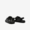 Tata/他她2020夏专柜同款黑色牛皮革休闲沙滩鞋平跟男凉鞋QVD01BL0
