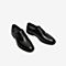 Tata/他她2020夏专柜同款黑色牛皮革商务德比鞋方跟男单鞋TWA01BM0