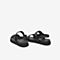 Tata/他她2020夏专柜同款黑色拼接魔术贴休闲沙滩鞋男凉鞋25A14BL0