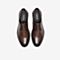 Tata/他她2020夏专柜同款啡色牛皮革商务德比鞋方跟男单鞋28D26BM0