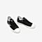 Tata/他她2020夏专柜同款黑色牛皮革时尚字母板鞋男休闲鞋VZE01BM0