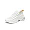 Tata/他她2020夏专柜同款白/黄布织带镂空老爹鞋运动休闲女鞋WMC01BM0