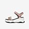 Tata/他她2020夏专柜同款粉色拼接水钻一字型坡跟女凉鞋SLN01BL0