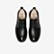 Tata/他她2020春黑色牛皮革时尚圆头系带休闲满帮鞋男单鞋DSCN6AM0