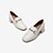 Tata/他她2020秋专柜同款牛皮革方头乐福鞋粗跟女单鞋SNW01CM0