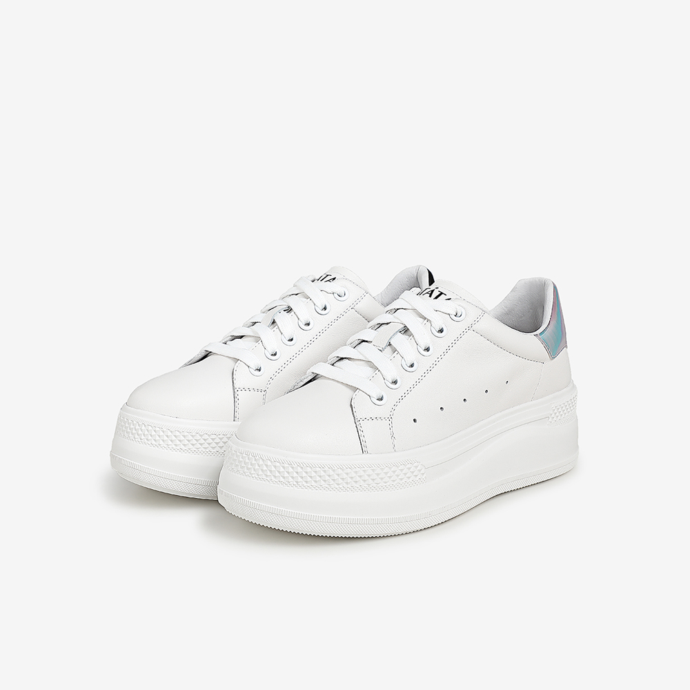 tata/他她2021春厚底日系小白鞋女板鞋休闲百搭鞋新款w3x01am1