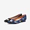 Tata/他她2021秋商场同款时尚水钻舒适低跟浅口单鞋女鞋7PA03CQ1
