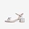 Tata/他她2021夏商场同款甜美蝴蝶结粗跟时装凉鞋女鞋新W9W01BL1