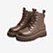 Tata/他她2021冬商场同款时尚方跟休闲大头马丁靴女靴新款WEM02DD1