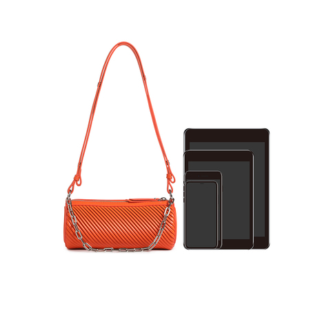 Tata/他她2023春商场同款潮流休闲纯色单肩包女新款NB105AX3