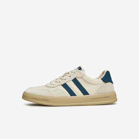 Tata/他她2023春时尚百搭拼接圆头休闲板鞋男鞋新款PBV01AM3