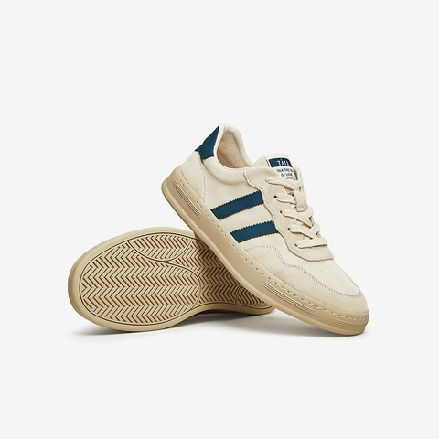 Tata/他她2023春时尚百搭拼接圆头休闲板鞋男鞋新款PBV01AM3