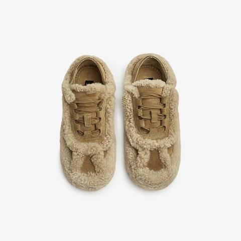 Tata/他她2023春商场同款时尚拼接系带休闲鞋女新款GBRA1AM3