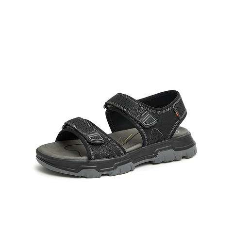 Tata/他她2023夏时尚百搭简约舒适凉鞋男新款QDA01BL3