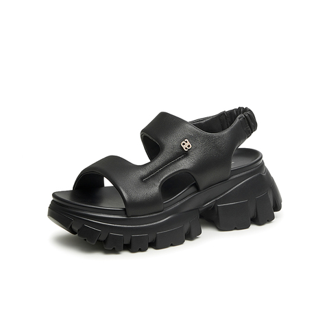 Tata/他她2023夏时尚简约百搭舒适沙滩凉鞋女鞋新款WNM01BL3