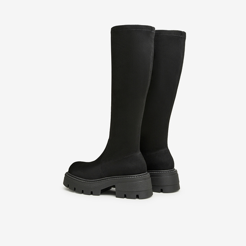 Tata/他她2023冬商场同款时尚休闲厚底潮流时装靴女新款WE601DG3