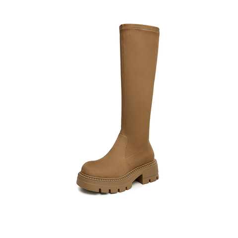 Tata/他她2023冬商场同款时尚休闲厚底潮流时装靴女新款WE601DG3